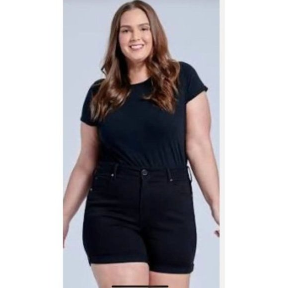 Seven7 Pants - Seven7 Booty Shaper Short sz 24W Black shorts